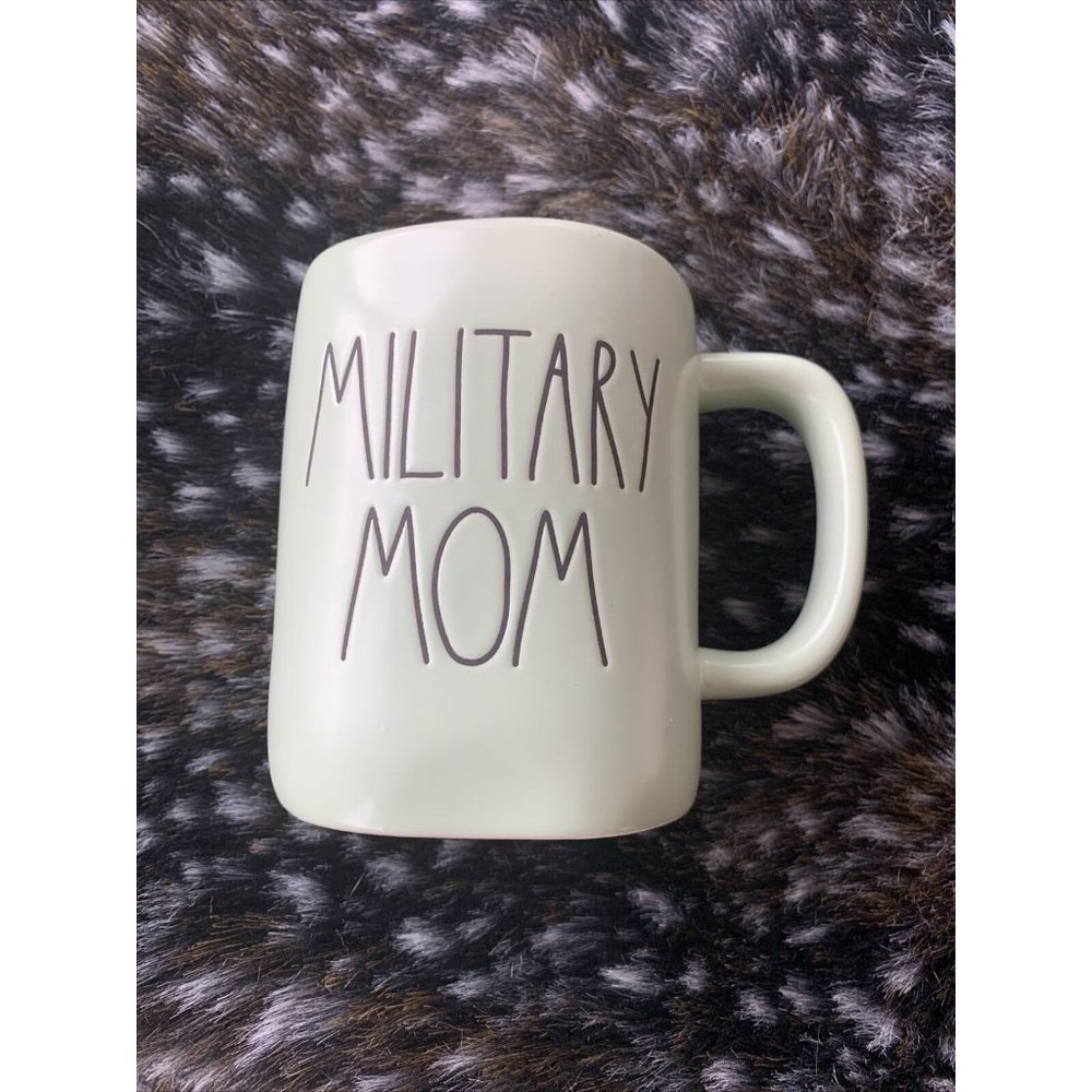 Rae Dunn Mint  "MILITARY MOM" MUG/NEW